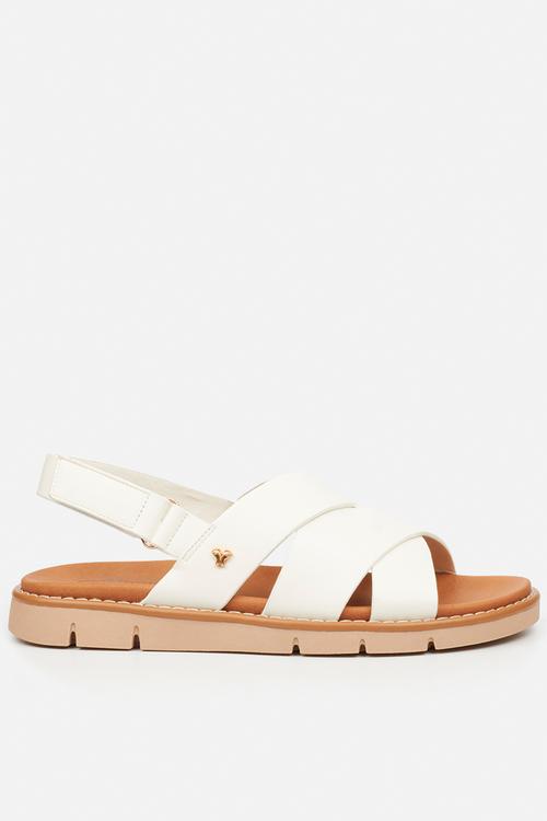 Trace 2 slingback sandal - white