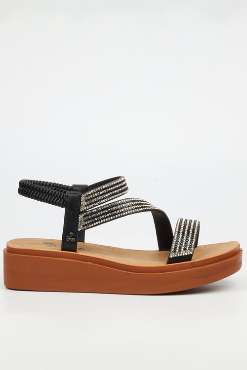 Holt 1 ankle strap sandal - black