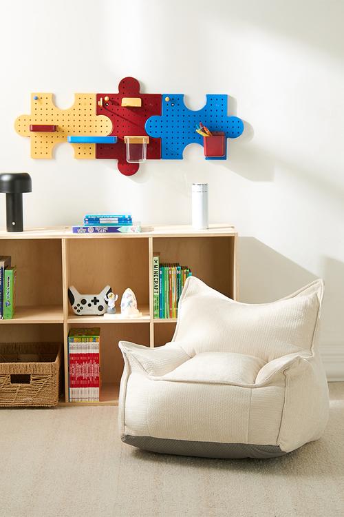 Small bean chair - white