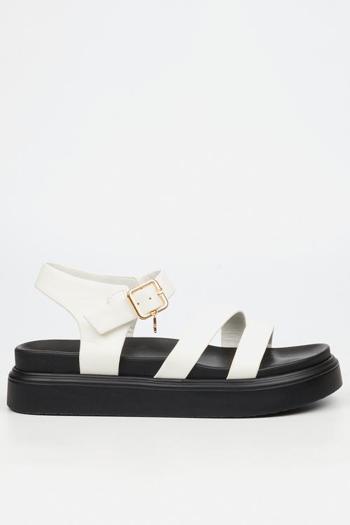 Absolut 8 chunky sandal - white