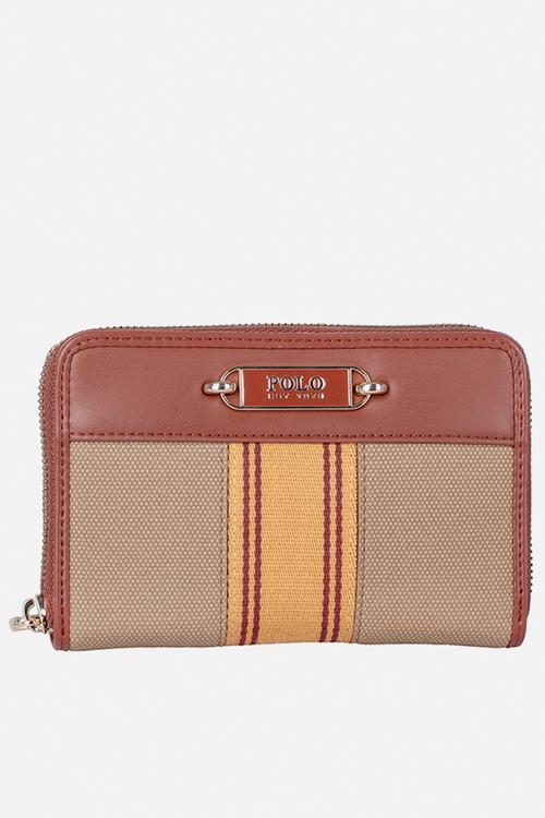 Riviera Zip Around Purse -Tan