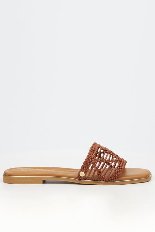 Elaine 3 macrame sandal - tan