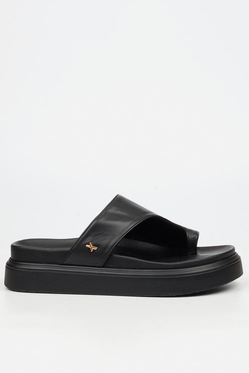 Absolut 14 toe loop chunky sandal - black