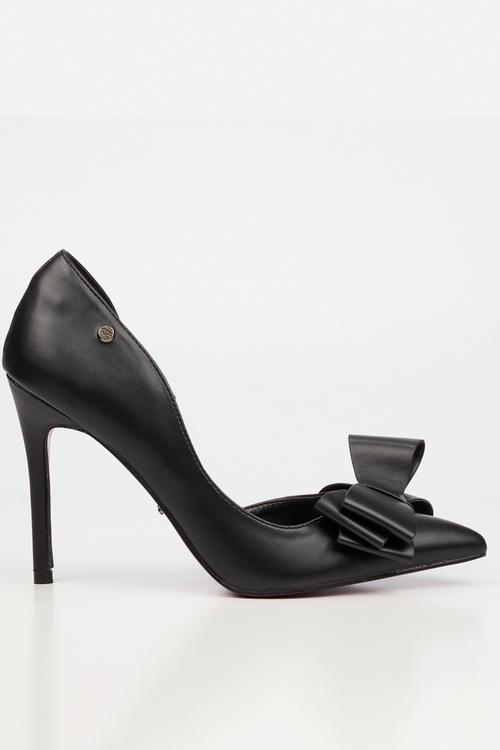 Lola 76 bow heel - black