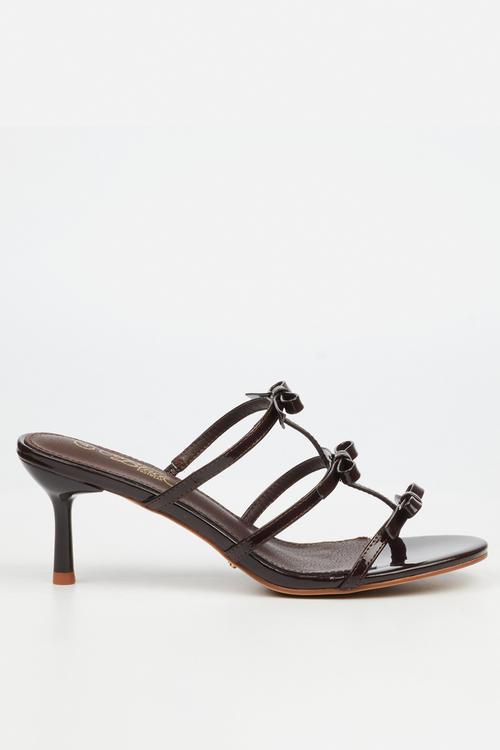 Meline 1 multi-strap heel - chocolate