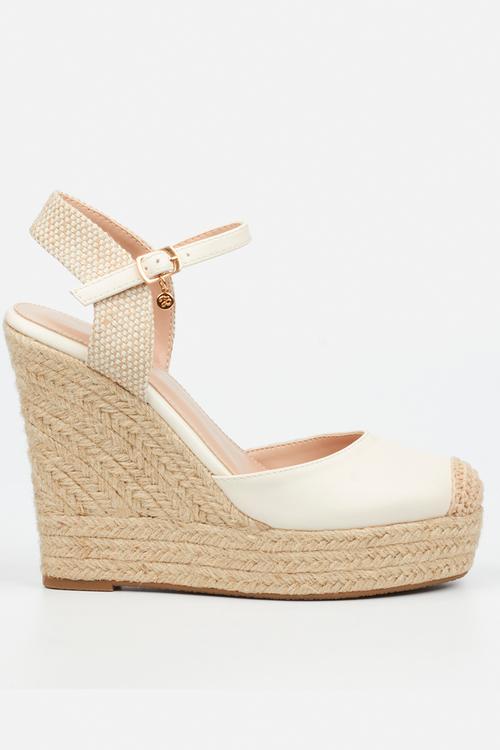 Moniker 9 classic platform wedge - ivory