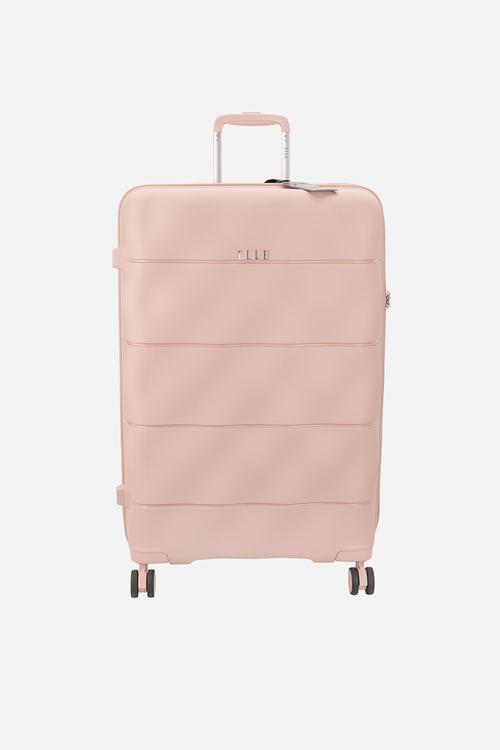 Large 4-wheel trolley case with TSA lock - dusty pink