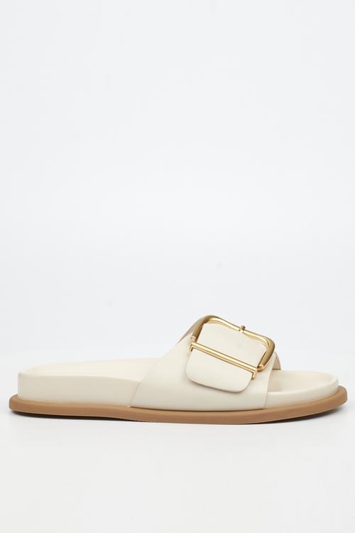Polpetta 12 buckle strap sandal - natural