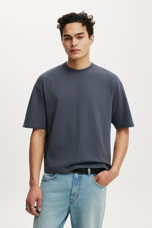 Cropped Fit T-shirt - Denim Blue
