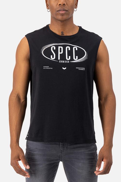 Enzo Sleeveless Tee - Black