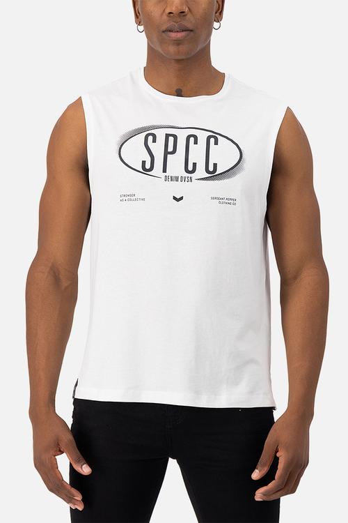 Enzo Sleeveless Tee - White