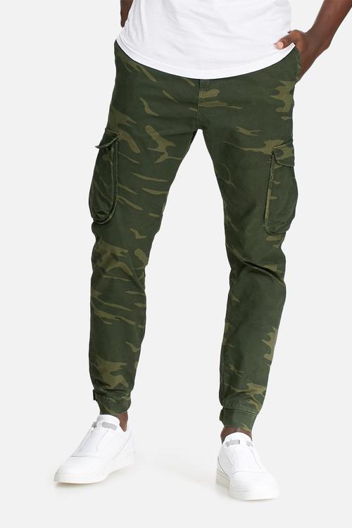 Camo slim utility pants