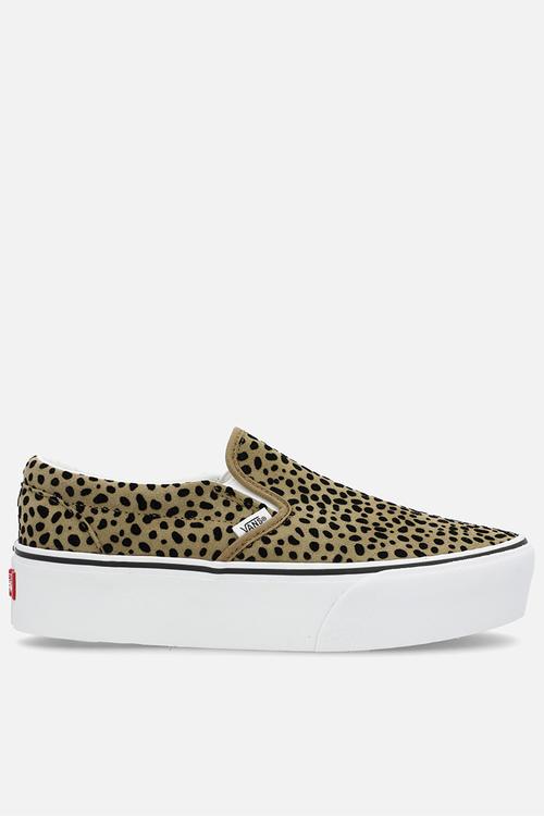 Classic Slip-On Stackform - Spotted Olive Brown/Black