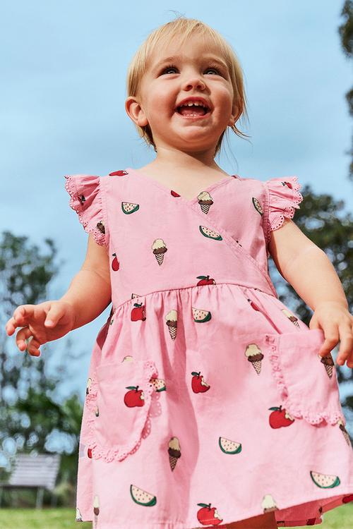 Charlie Baby Doll Dress - Strawberry Milk/Tiny Joys