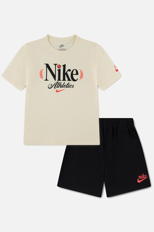 Nkn Tennis Jersey Ft Short Set - Black
