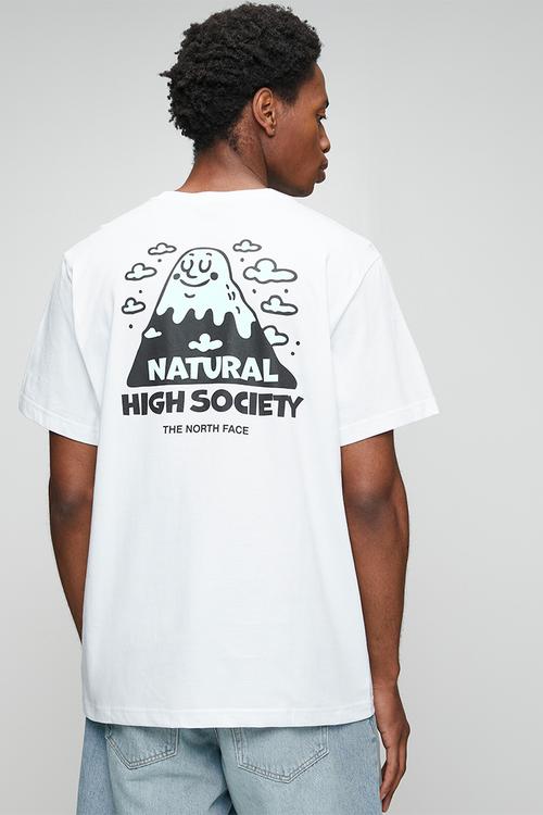 NAT HIGH SOCIETY RLX SS TEE-GRAPHIC TNF WHITE