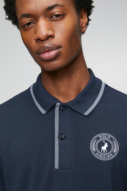 Mens Sport Short Sleeve Pique Golfer - Navy