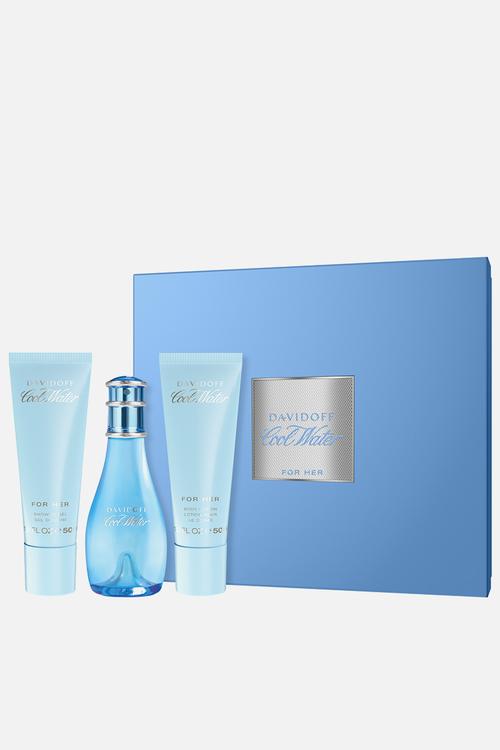Davidoff Cool Water Trio Gift Set For Women Edt - 50ml