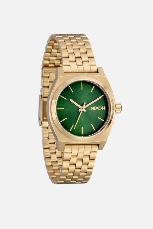 Medium Time Teller - Gold / Green Sunray