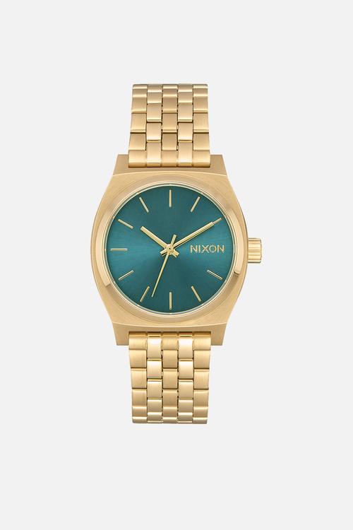 Medium Time Teller - Light Gold / Turquoise