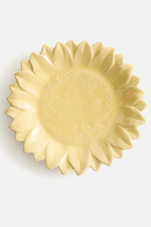 Sunflower-shaped mid plate - yellow