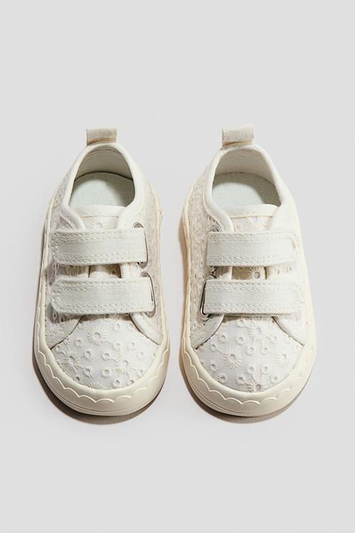 Cotton trainers - white