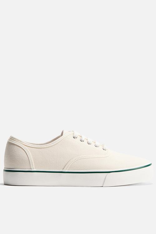 Canvas trainers - white