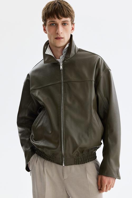 Coated jacket - khaki green