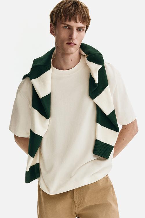Loose fit boxy-style T-shirt - white