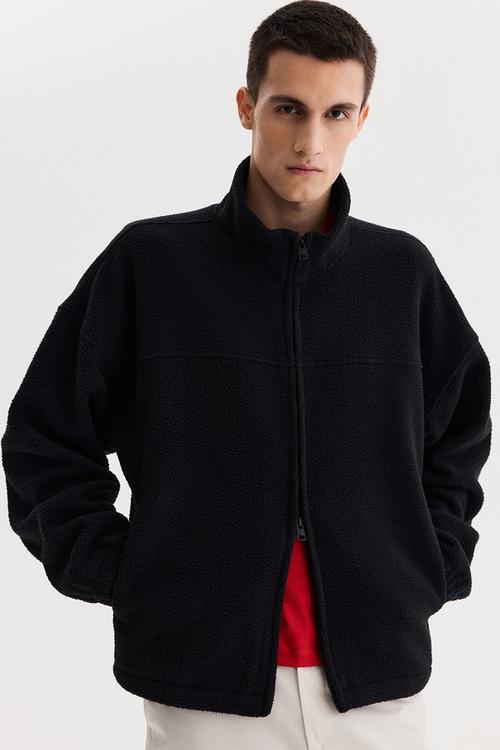 Teddy jacket - black