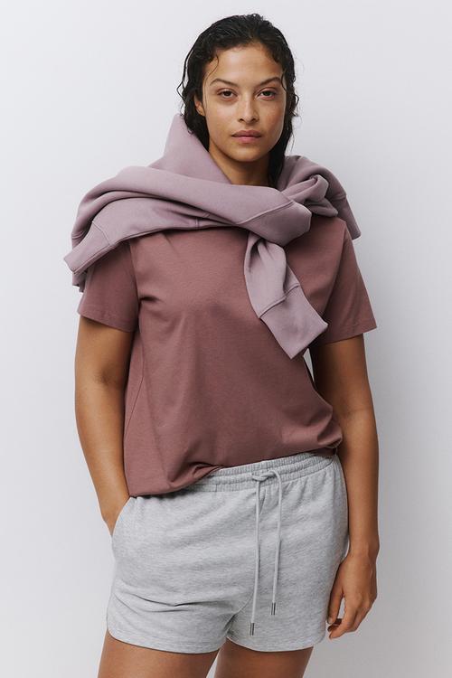 Cotton t-shirt - dark dusty pink