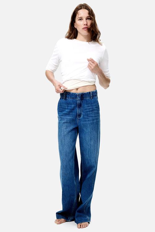 Straight high jeans - denim blue