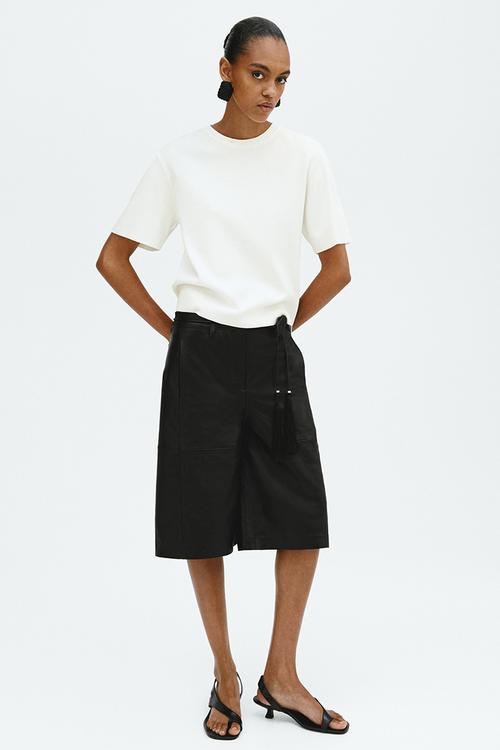 Knitted T-shirt - white