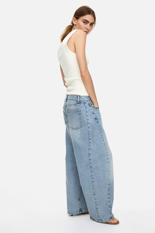 Barrel regular waist jeans - light denim blue