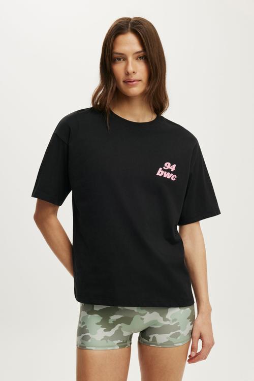 Active Graphic Tee - Black/Cuteility