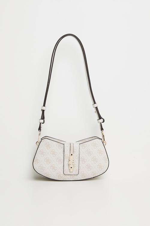 Yvonne Logol shoulder Bag-Stone Logo