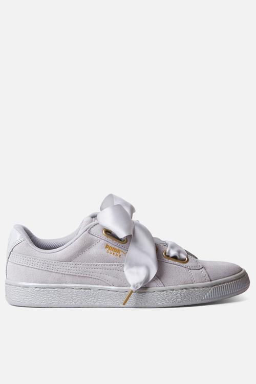 W Suede Heart Satin