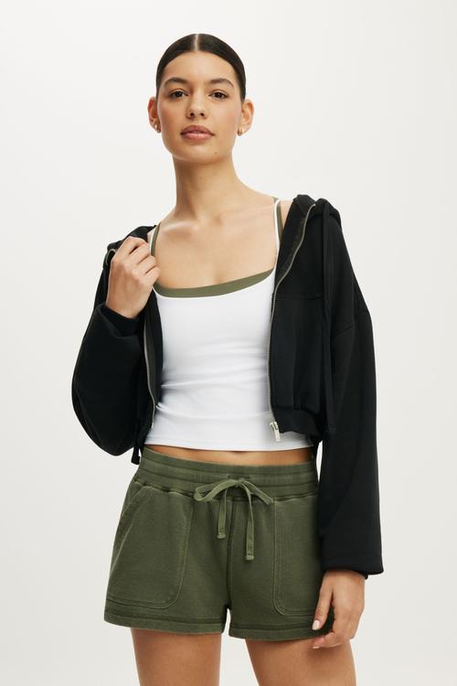 Active Fleece Bubble Zip Through - Black