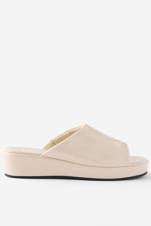 Quin Platform Single Vamp - ivory smooth