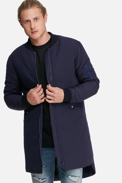 Padded long bomber