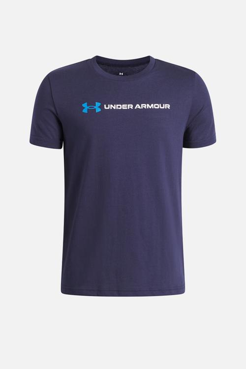 Ua b logo wordmark short sleeve - midnight navy