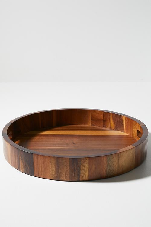 Home Classix Acacia Wooden Round Tray 