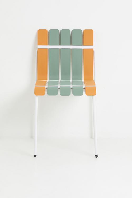 Aruba Outdoor Chair - Orange & Green