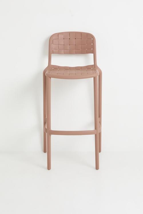 Lamu Outdoor Barstool - Blush