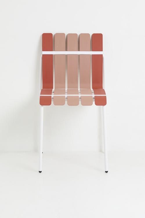 Aruba Outdoor Chair - Blush & Rust