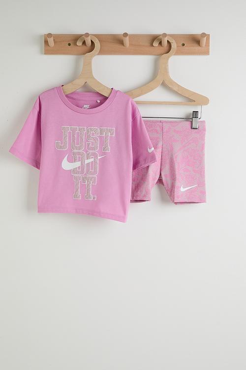  Nkg Lace It Up Bike Short Set - Light Magenta