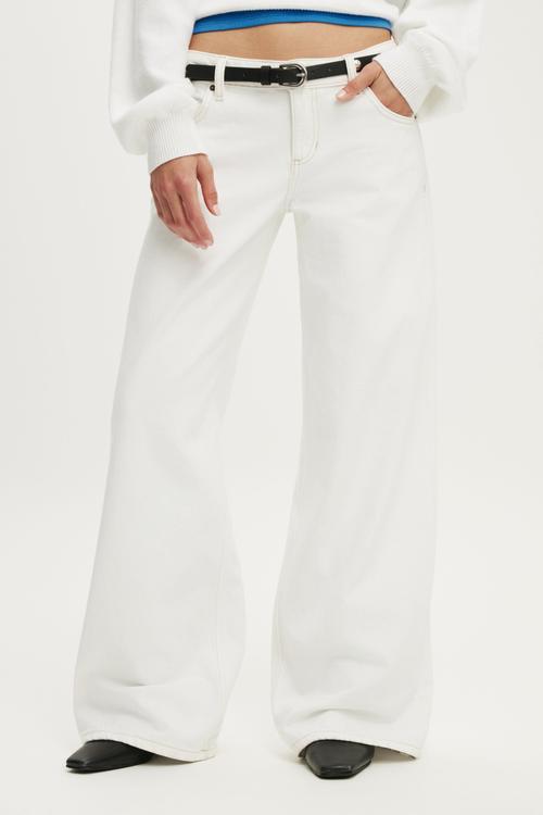 Low Rise Wide Jean - Vintage White 