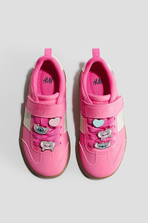 Motif-detail trainers - pink/lilo & stitch