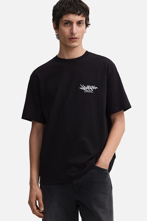 Relaxed fit printed t-shirt - black/brooklyn