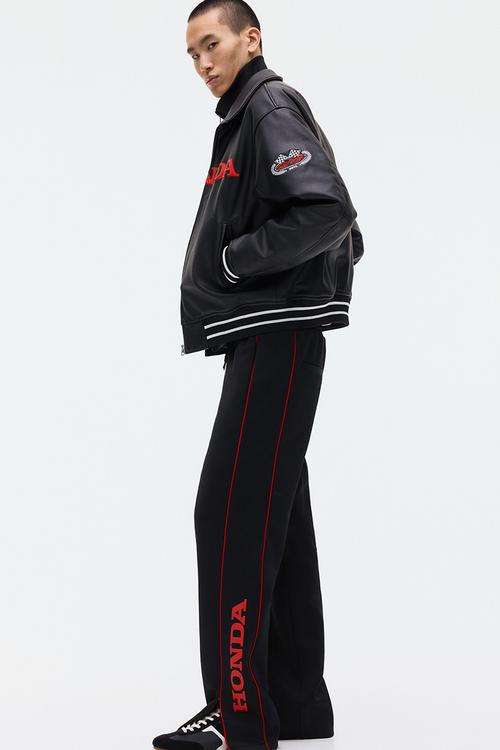 Relaxed fit joggers - black/honda